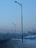 TV tower in winter